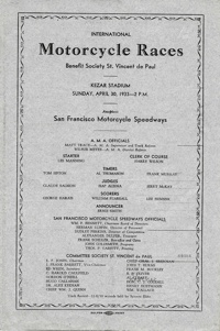 1933 Kezar Stadiium, San Francisco
